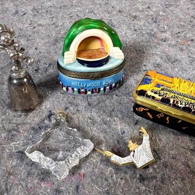 Los Angeles Memorabilia Lot | Philharmonic, Hollywood Bowl, Disneyland, Enamel & Souvenirs