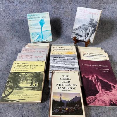 California Travel & Outdoors Book Lot | Byways, Hiking, Sierra Club, Big Sur & Mount Whitney