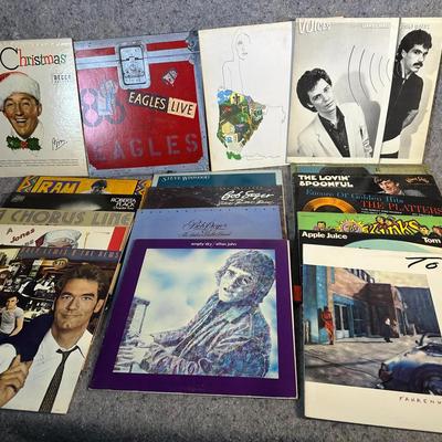 LP Vinyl Records | 1970-1980’s Collection | Eagles, Hall & Oates, Elton John, Bob Seger, Bing Crosby