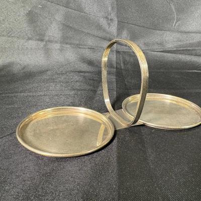 Sterling Silver Allan Adler Double Serving Tray | 204g Total Weight