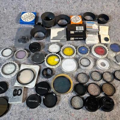 Camera Lens Filters & Accessories Lot | Olympus, Tiffen, Hoya, Minolta