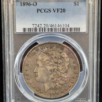 1896-O Morgan, VF20, PCGS