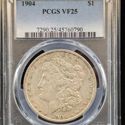 1904 Morgan, VF25, PCGS