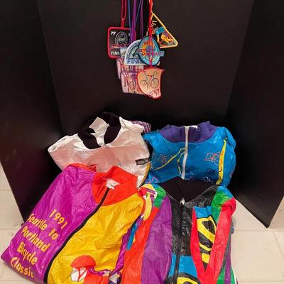 STP Vintage Cycling Jackets 1989, 1991, 1992, 1993 & Collection Of Patches