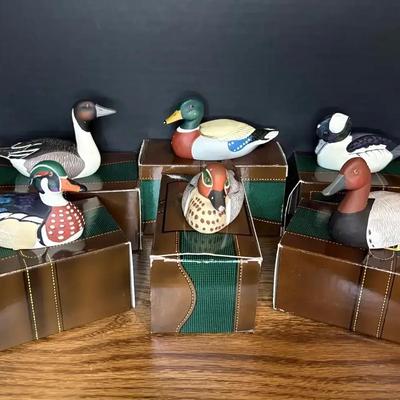 1980's Avon Collector Duck Series Figurines Set Of Six