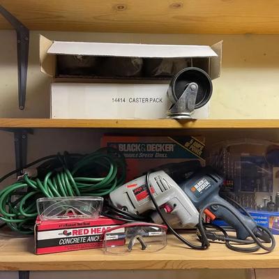 Black & Decker & Skill Electric Drills, Ryobi Drill Bits, 8 New Large Casters & More