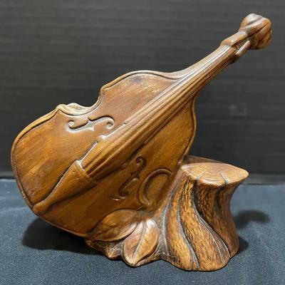 Vintage 1958 Treasure Craft Cello Violin Planter