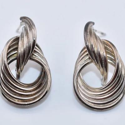 Sterling Silver Geometric Earrings