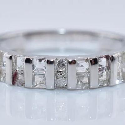 Natural White Topaz Sterling Silver Ring