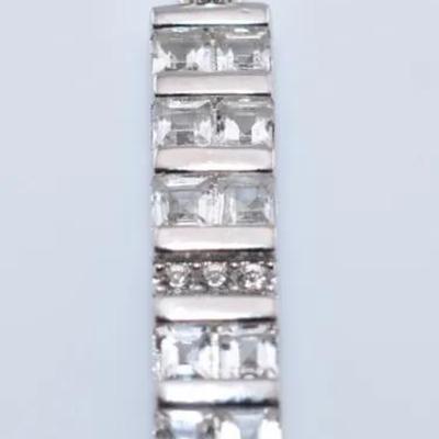 Natural White Topaz Sterling Silver Pendant