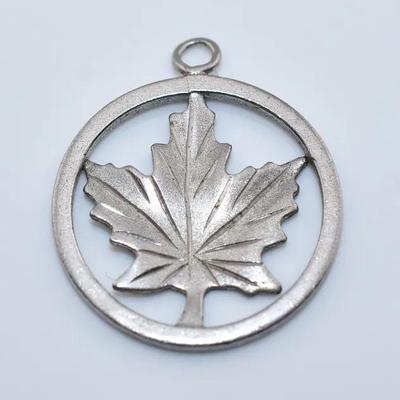 Maple Leaf Sterling Silver Pendant