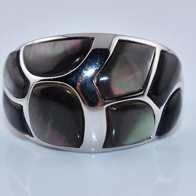 Mother of Pearl Sterling Silver Ring