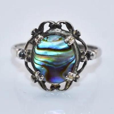 Abalone Sterling Silver Ring