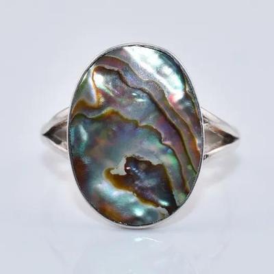 Abalone Sterling Silver Ring