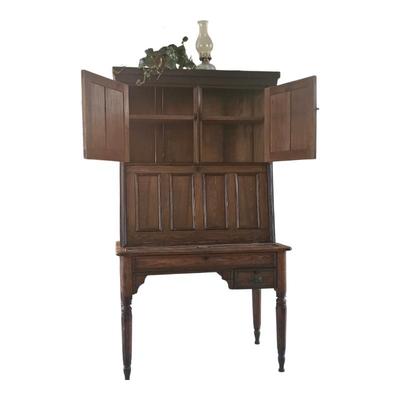 Sale Photo Thumbnail #2: Plantation desk haas4 doors, a drop front and 5 drawers