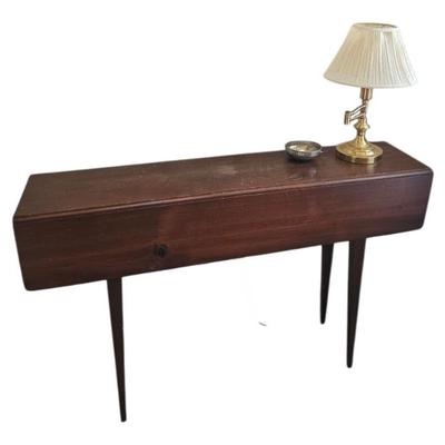 Sale Photo Thumbnail #43: Primitive pine dropleaf table