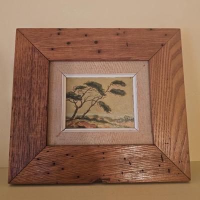 Sale Photo Thumbnail #55: Small framed oil on canvas