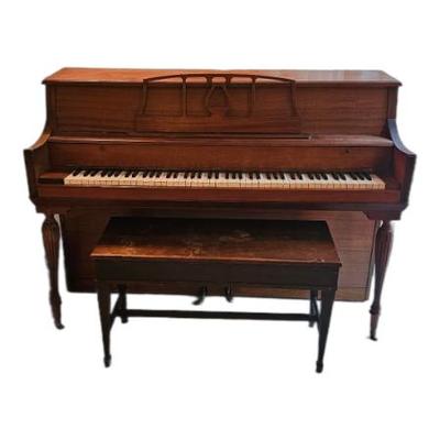 Sale Photo Thumbnail #22: Spinet piano and bench - nice tone