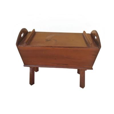 Sale Photo Thumbnail #69: Antique pine covered bench 