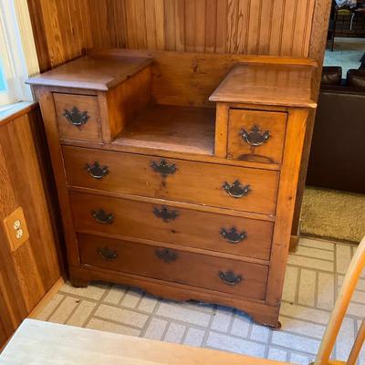 Vintage Wood Washstand - 36X17X35”
