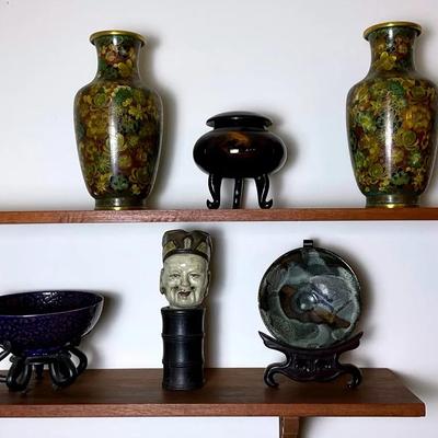Asian Decor - Cloisonné Vases, Bowls, & More