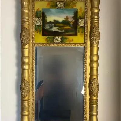 Federal Trumeau Style Mirror - 35X19”