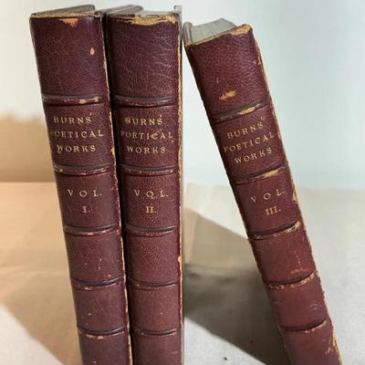 Burns Poetical Work Volume 1-3 Circa 1839 
