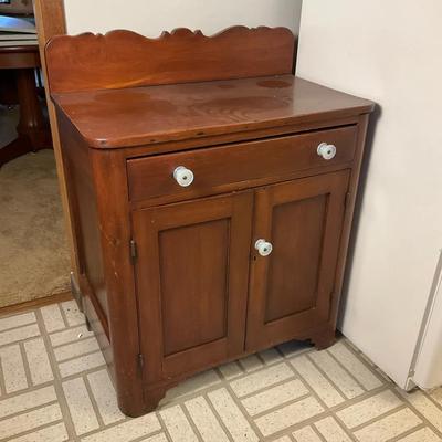 Vintage Cabinet With Drawer - 31X18X32”