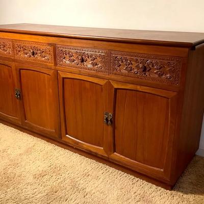 Vintage Scandinavian Teak Buffet - 72X21X32”