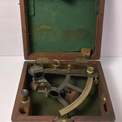 Vintage U.S. Navy Nautical Sextant 