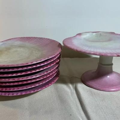 Wedgewood Pink Nautilus Shell Dishes 