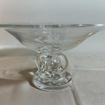 Steuben Crystal Tanzania Compote Dish 10” 
