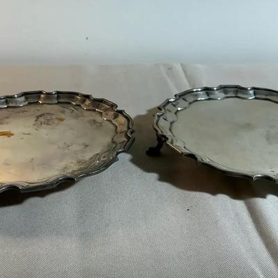 (2) Crichton Brothers New York Sterling Silver Salvers (358g)