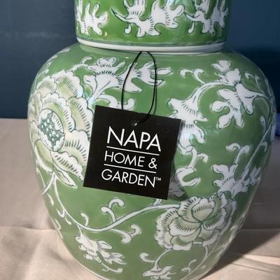 Napa Home And Garden Imperial Lotus Lidded Jar New