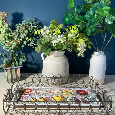 Modern Indoor Foliage Decor Including Mariposa