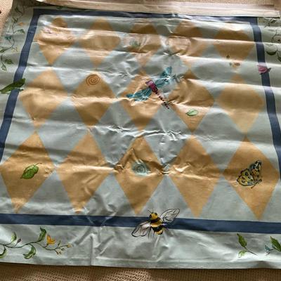 Jane Keltner Hand Painted Bugs & Flowers Floor Covering