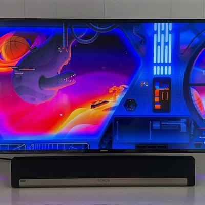 Samsung 49 Inch TV & Sonos Play Bar Sound Bar 
