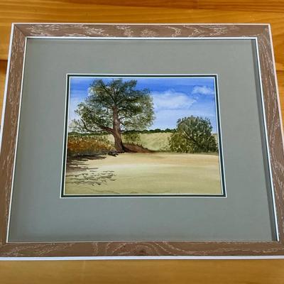 Framed Watercolor Painting (16 x 18.5)