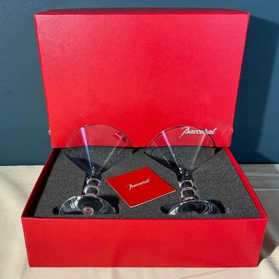 Baccarat Vega Crystal Martini Glasses
