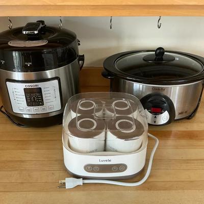 Crock-Pot, Cosori Pressure Cooker, Luvele Yogurt Maker 