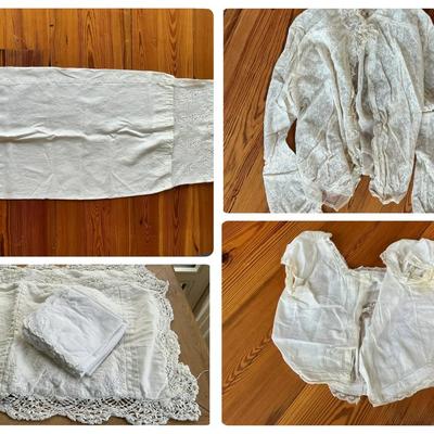 Vintage Linens & Clothing 
