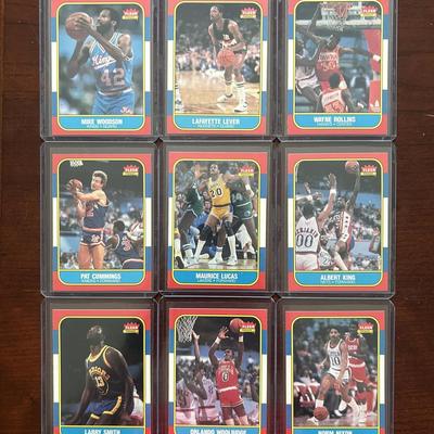 1986 Fleer Basketball Cards. Larry King, Mike Woodson, Wayne Rollins, and More