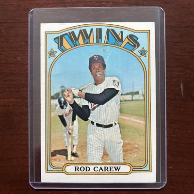 1972 Topps Baseball Card. Rod Carew - Minnesota Twins. Card #695