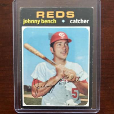 1971 Topps Baseball Card. Johnny Bench - Cincinnati Reds. Card #250