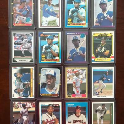Vintage Rookie Baseball Cards. Ken Griffey Jr., Greg Maddux, John Smoltz, and More