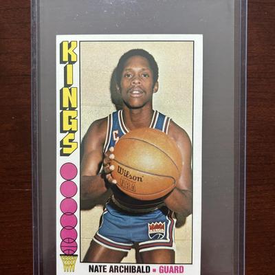 1976 Topps Basketball Card. Nate Archibald - Kansas City Kings. Card #20