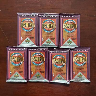 1991-1992 Edition Upper Deck Factory Sealed NBA Basketball Packs
