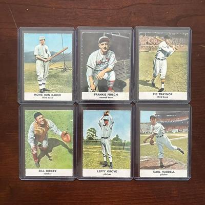 1961 Golden Press Baseball Cards. Lefty Grove, Carl Hubbell, Home Run Baker, and More