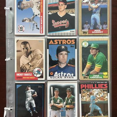 150 Vintage Baseball Cards. Mickey Mantle, Nolan Ryan, Mike Schmidt, and More