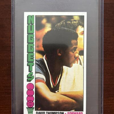 1976 Topps Basketball Card. David Thompson Rookie Card - Denver Nuggets. Card #110